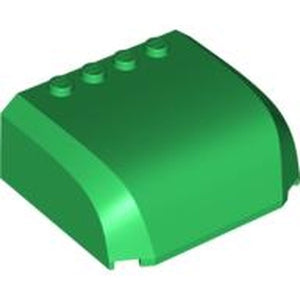 LEGO 61484 Windscreen 5 x 6 x 2 Curved Top Canopy with 4 Studs in Green - Authentic LEGO Part