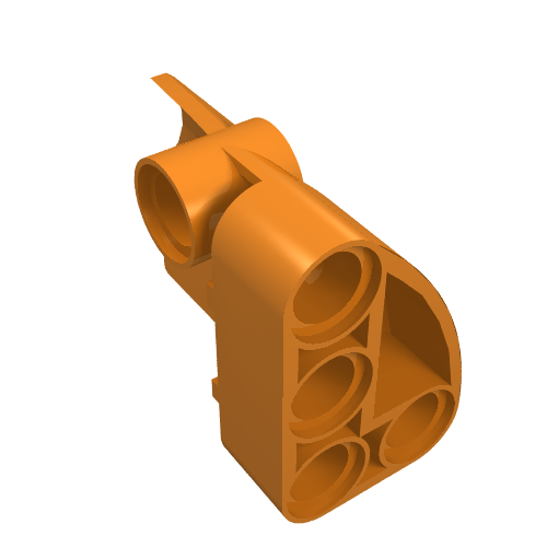 LEGO 87080 Technic, Panel Fairing # 1 Small Smooth Short, Side A in Orange - Authentic LEGO Part