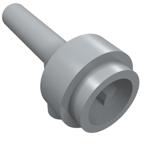 LEGO 86208 Minifigure, Utensil Space Gun / Torch without Grooves in Light Bluish Gray - Authentic LEGO Part