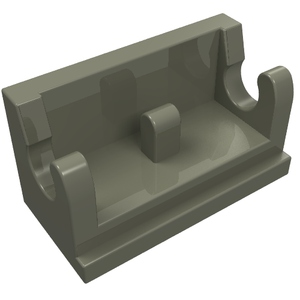 LEGO 3937 Hinge Brick 1 x 2 Base in Dark Gray - Authentic LEGO Part