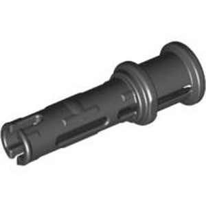 LEGO 32054 Technic, Pin 3L with Friction Ridges and Stop Bush in Black - Authentic LEGO Part