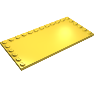 LEGO 6178 Tile, Modified 6 x 12 with Studs on Edges in Yellow - Authentic LEGO Part