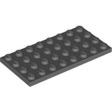 LEGO 3035 Plate 4 x 8 in Dark Bluish Gray - Authentic LEGO Part
