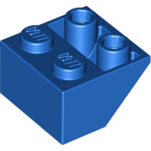 LEGO 3660 Slope, Inverted 45 2 x 2 with Flat Bottom Pin in Blue - Authentic LEGO Part