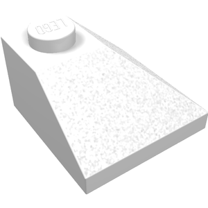 LEGO 3045 Slope 45 2 x 2 Double Convex Corner in White - Authentic LEGO Part