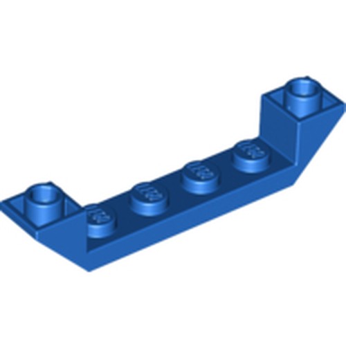 LEGO 52501 Slope, Inverted 45 6 x 1 Double with 1 x 4 Cutout in Blue - Authentic LEGO Part