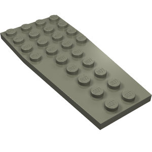 LEGO 2413 Wedge, Plate 4 x 9 without Stud Notches in Dark Gray - Authentic LEGO Part