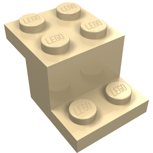 LEGO 18671 Bracket 3 x 2 x 1 1/3 with Bottom Tube in Tan - Authentic LEGO Part