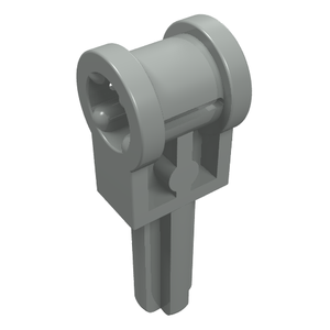 LEGO 6553 Technic, Axle  2L with Reverser Handle Axle Connector in Light Gray - Authentic LEGO Part