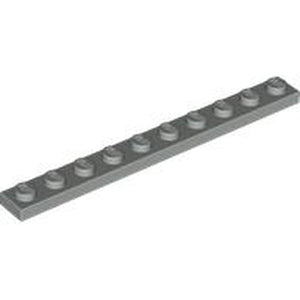 LEGO 4477 Plate 1 x 10 in Light Gray - Authentic LEGO Part