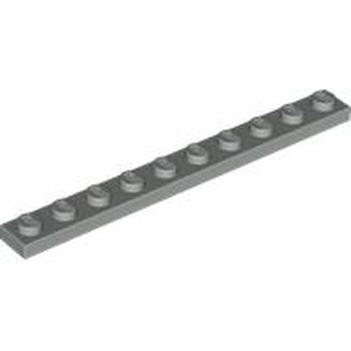 LEGO 4477 Plate 1 x 10 in Light Gray - Authentic LEGO Part
