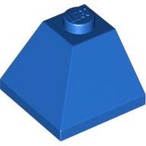 LEGO 3045 Slope 45 2 x 2 Double Convex Corner in Blue - Authentic LEGO Part