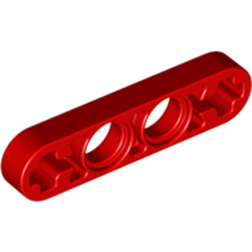 LEGO 32449 Technic, Liftarm Thin 1 x 4 - Axle Holes in Red - Authentic LEGO Part