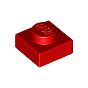 LEGO 3024 Plate 1 x 1 in Red - Authentic LEGO Part