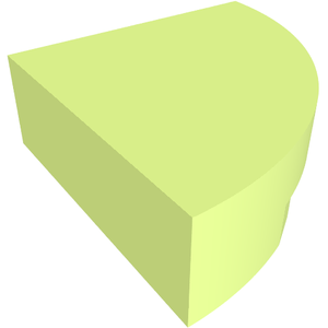 LEGO 25269 Tile, Round 1 x 1 Quarter in Yellowish Green - Authentic LEGO Part