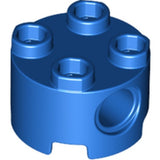 LEGO 17485 Brick Round 2 x 2, Pin Holes in Blue - Authentic LEGO Part