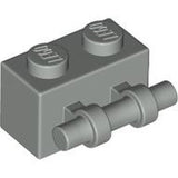 LEGO 30236 Brick, Modified 1 x 2 with Bar Handle on Side in Light Gray - Authentic LEGO Part