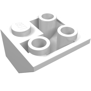 LEGO 3676 Slope, Inverted 45 2 x 2 Double Convex in White - Authentic LEGO Part