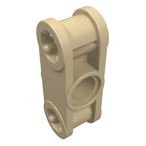 LEGO 32184 Technic, Axle and Pin Connector Perpendicular 3L with Center Pin Hole in Tan - Authentic LEGO Part