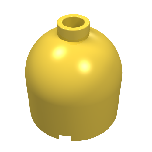 LEGO 30151 Brick, Round 2 x 2 x 1 2/3 Dome Top in Yellow - Authentic LEGO Part