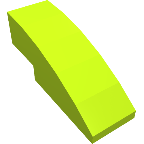 LEGO 50950 Slope, Curved 3 x 1 in Lime - Authentic LEGO Part
