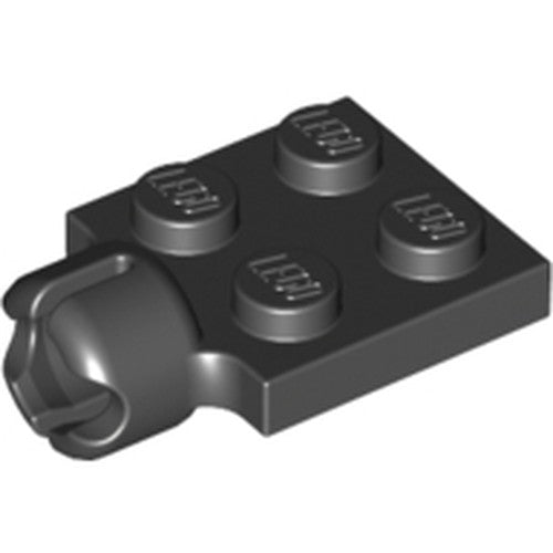 LEGO 3730 Plate, Modified 2 x 2 with Tow Ball Socket, Short, 4 Slots - Main Product Image