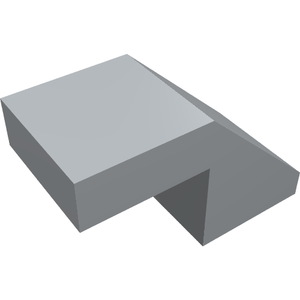 LEGO 28192 Slope 45 2 x 1 with Cutout without Stud in Light Bluish Gray - Authentic LEGO Part