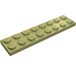 LEGO 3034 Plate 2 x 8 in Olive Green - Authentic LEGO Part