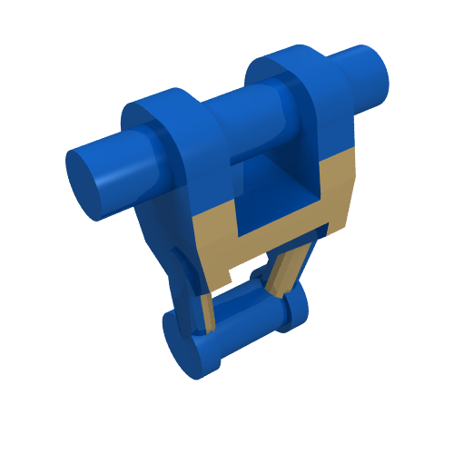 LEGO 30375ps2 Torso Mechanical, Battle Droid with Tan Insignia Pattern - Main Product Image