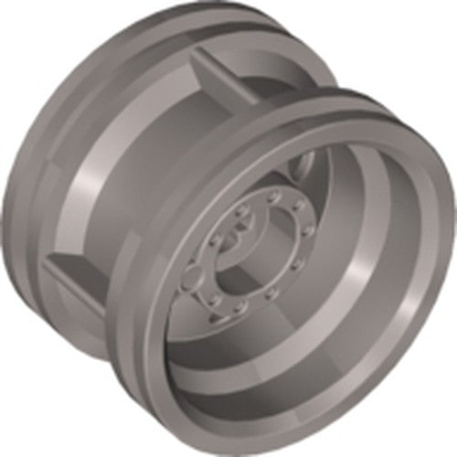 LEGO 56145 Light Bluish Gray Wheel 30.4mm D. x 20mm with No Pin Holes and Reinforced Rim in Flat Silver - Authentic LEGO Part
