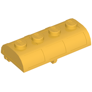 LEGO 4739a Container, Treasure Chest Lid Curved with Thick Hinge in Pearl Gold - Authentic LEGO Part