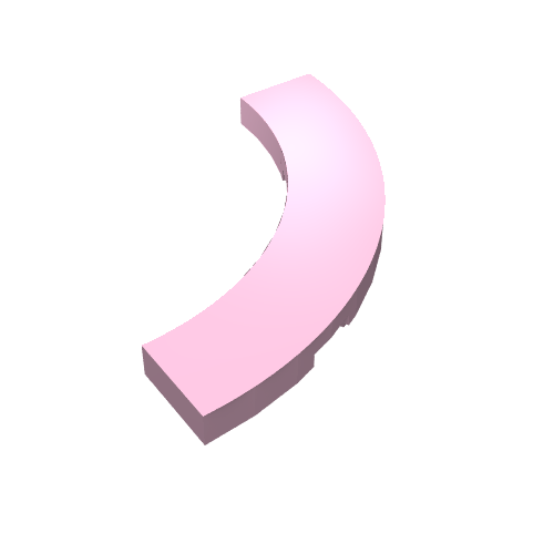 LEGO 27507 Tile, Round Corner 4 x 4 Macaroni in Bright Pink - Authentic LEGO Part