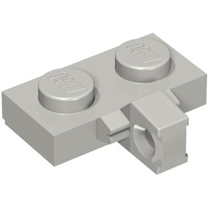 LEGO 44567a Hinge Plate 1 x 2 Locking with 1 Finger on Side with Bottom Groove in Light Bluish Gray - Authentic LEGO Part