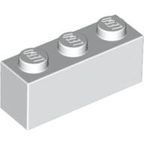 LEGO 3622 Brick 1 x 3 in White - Authentic LEGO Part