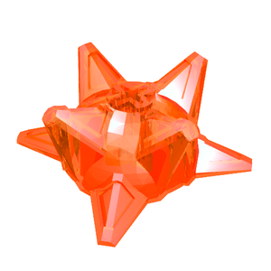 LEGO 98578 Hero Factory Weapon, Spiked Ball Half with Axle Hole - Main Product Image