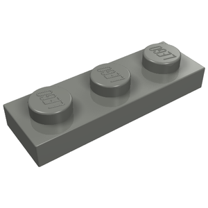 LEGO 3623 Plate 1 x 3 in Dark Bluish Gray - Authentic LEGO Part