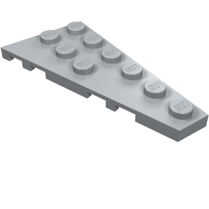 LEGO 54383 Wedge, Plate 6 x 3 Right in Light Bluish Gray - Authentic LEGO Part
