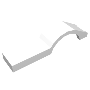 LEGO 50947 Vehicle, Mudguard 1 x 4 1/2 in White - Authentic LEGO Part