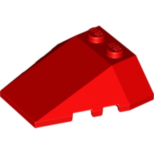 LEGO 48933 Wedge 4 x 4 Triple with Stud Notches in Red - Authentic LEGO Part