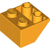 LEGO 3660 Slope, Inverted 45 2 x 2 with Flat Bottom Pin in Bright Light Orange - Authentic LEGO Part