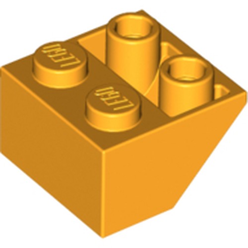LEGO 3660 Slope, Inverted 45 2 x 2 with Flat Bottom Pin in Bright Light Orange - Authentic LEGO Part