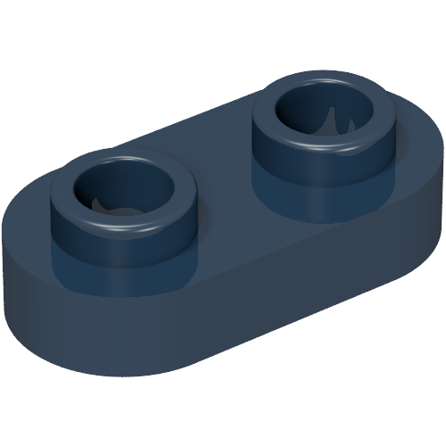 LEGO 35480 Plate, Round 1 x 2 with Open Studs in Dark Blue - Authentic LEGO Part