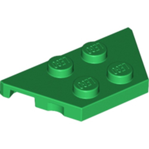 LEGO 51739 Wedge, Plate 2 x 4 in Green - Authentic LEGO Part
