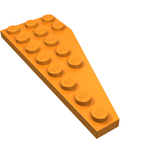 LEGO 50305 Wedge, Plate 8 x 3 Pentagonal Left in Orange - Authentic LEGO Part
