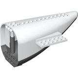 LEGO 54701c02 Aircraft Fuselage Aft Section Curved with Fixed Dark Bluish Gray Base and  Hard Rubber Tip - Main Product Image