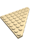 LEGO 30504 Wedge, Plate 8 x 8 Cut Corner in Tan - Authentic LEGO Part