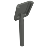 LEGO 3837 Minifigure, Utensil Shovel / Spade - Handle with Round End in Dark Bluish Gray - Authentic LEGO Part