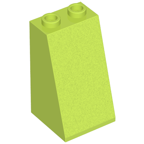 LEGO 3684a Slope 75 2 x 2 x 3 - Hollow Studs in Lime - Authentic LEGO Part
