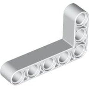 LEGO 32526 Technic, Liftarm, Modified Bent Thick L-Shape 3 x 5 in White - Authentic LEGO Part