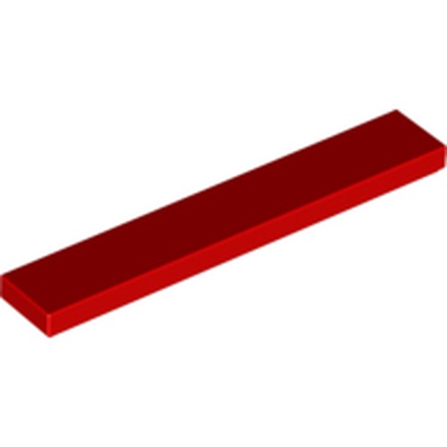 LEGO 6636 Tile 1 x 6 in Red - Authentic LEGO Part